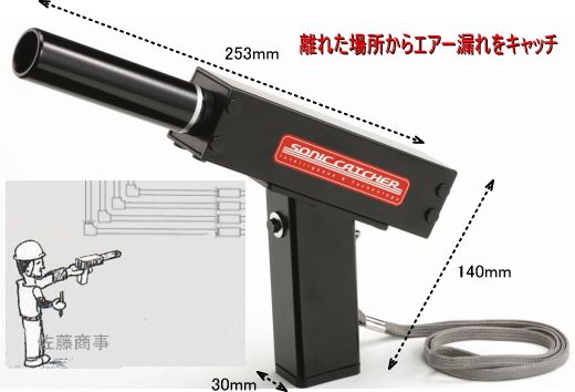 ソニックキャッチャー空気圧漏れ検知器ITC-00A
