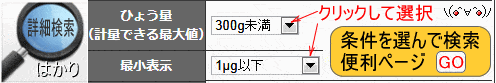 はかり検索