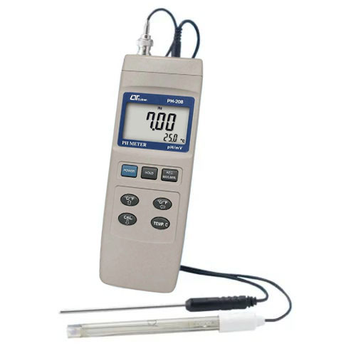ポータブルpH計 PH-208(pH/℃計) サトテック