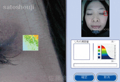 ウッドランプ肌解析機